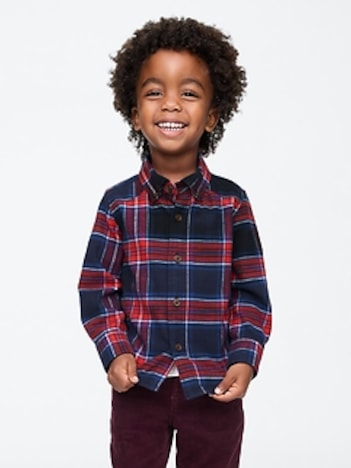 Baby & Toddler Organic Cotton Flannel Shirt