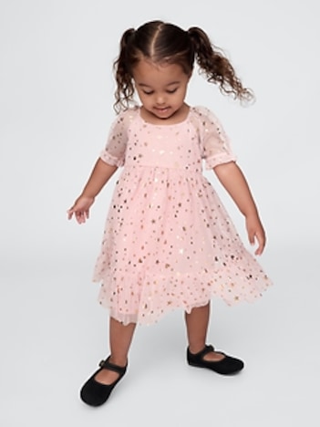 Baby & Toddler Metallic Tulle Dress