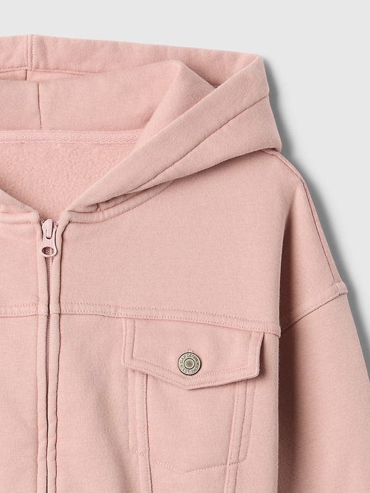 Image number 4 showing, Kids VintageSoft Crop Zip Hoodie