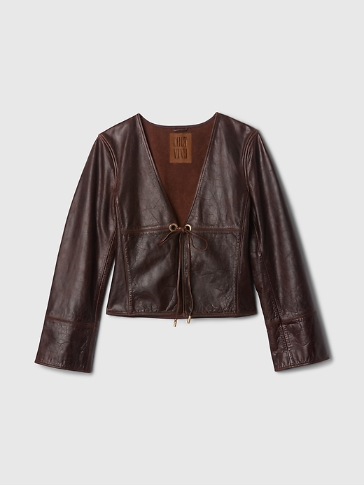 Image number 5 showing, Gap × Cult Gaia Leather Jacket