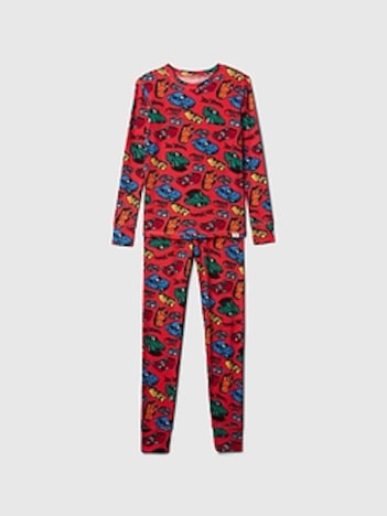 Kids Organic Brushed Cotton Hot Wheels PJ Set