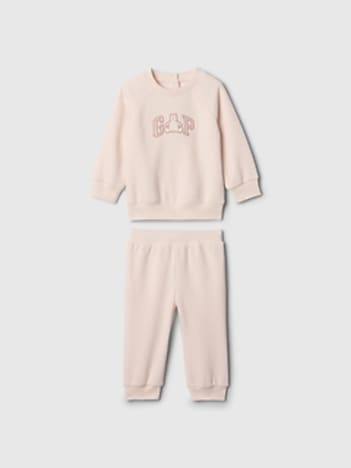 Baby VintageSoft Bear Logo Sweat Set