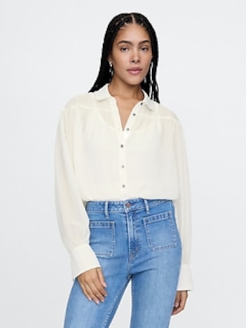 Oversized Sheer Shirt
