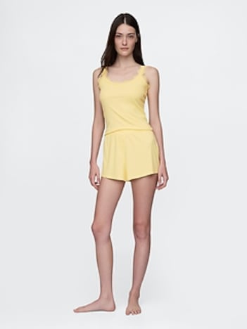 Mini Rib Relaxed PJ Shorts