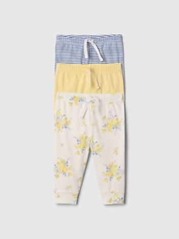 Baby First Favorites Organic Cotton Pull-On Pants (3-Pack)
