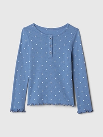 Baby & Toddler  Pointelle Henley Shirt