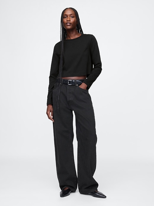 Image number 3 showing, Organic Cotton VintageSoft Crop T-Shirt