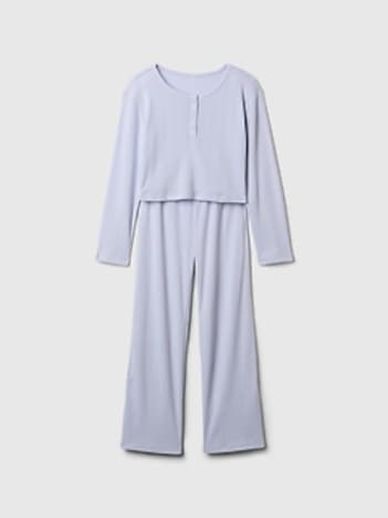 Kids Recycled Pointelle PJ Set