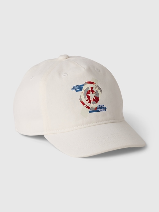 Image number 1 showing, Kids Organic Cotton Marvel Captain America Baseball Hat