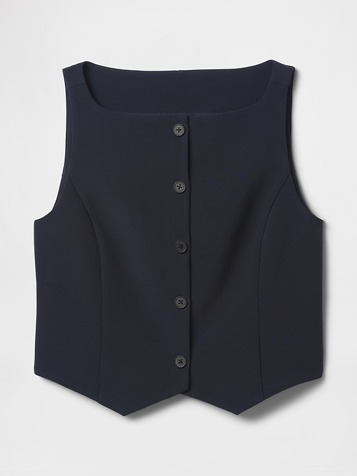 Image number 4 showing, BiStretch Boatneck Crop Vest
