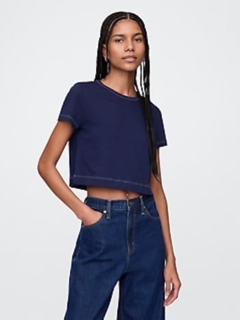 Organic Cotton VintageSoft Cropped T-Shirt