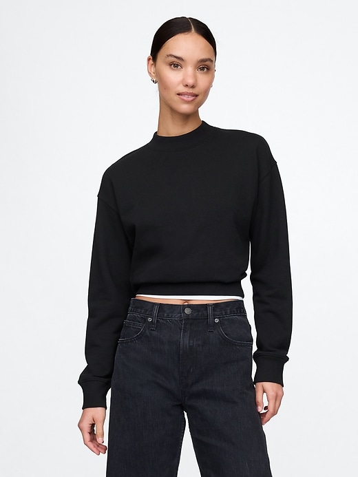 Image number 1 showing, Heavyweight French Terry Crop Sweatshirt