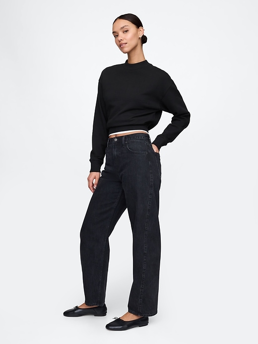 Image number 3 showing, Heavyweight French Terry Crop Sweatshirt