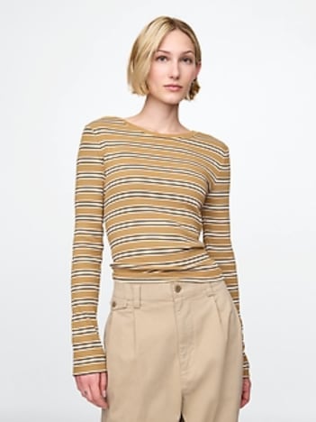 Modern Rib Cropped T-Shirt