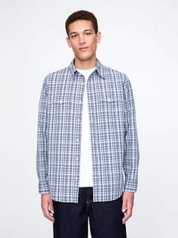 Organic Cotton Poplin Western Shirt
