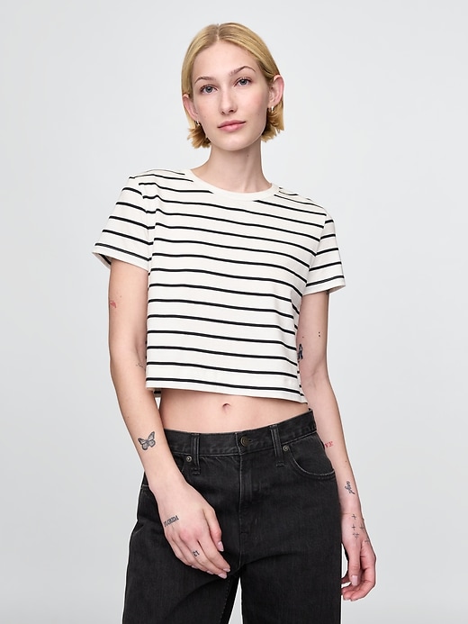 Image number 1 showing, Organic Cotton VintageSoft Crop T-Shirt