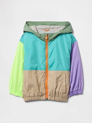 Baby & Toddler Jersey-Lined Colorblock Windbreaker