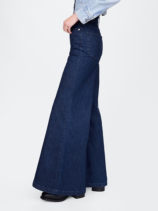 Image number 3 showing, High Rise Wide Flare Jeans