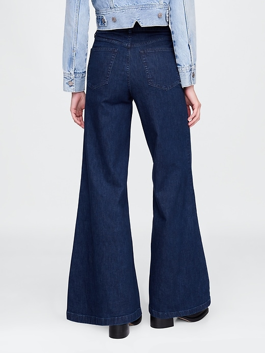 Image number 5 showing, High Rise Wide Flare Jeans
