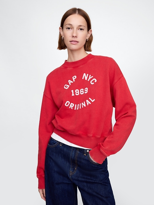 Image number 1 showing, Heavyweight French Terry Crop Sweatshirt