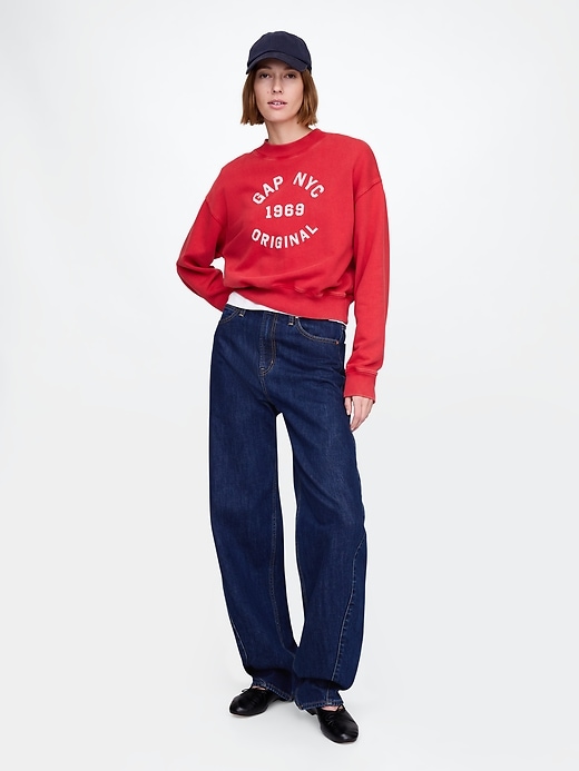 Image number 3 showing, Heavyweight French Terry Crop Sweatshirt
