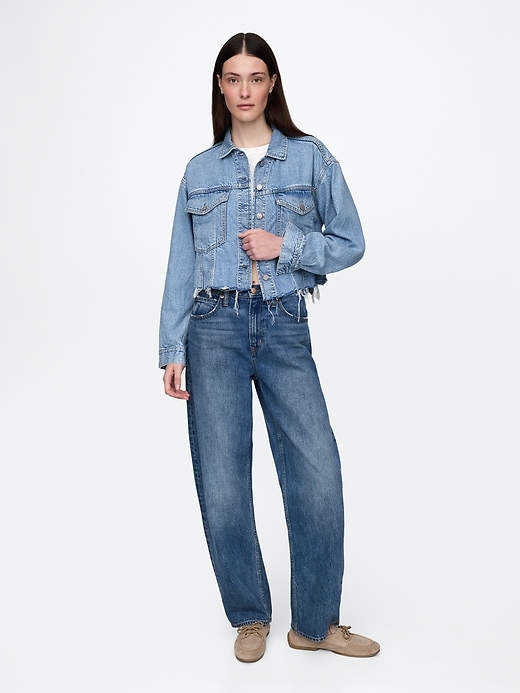 Image number 2 showing, UltraSoft Icon Denim Crop Jacket