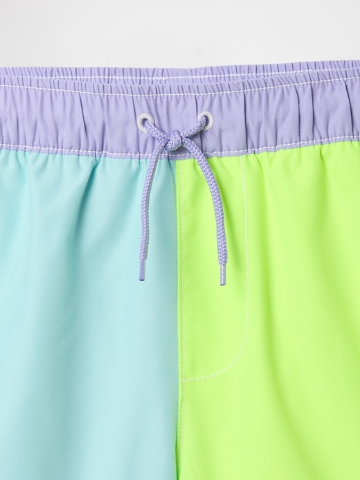 Image number 3 showing, Kids 5" Recycled Swim Trunks