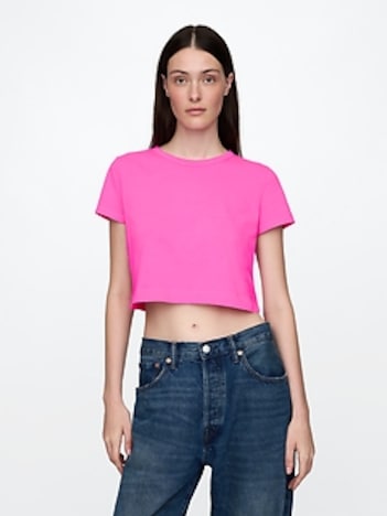 Organic Cotton VintageSoft Cropped T-Shirt