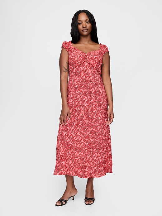 Image number 5 showing, Crepe Sweetheart Maxi Dress