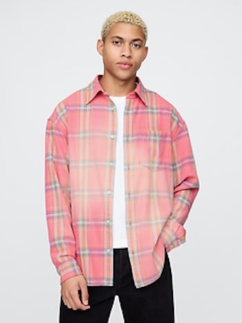 Sunwashed Twill Big Shirt