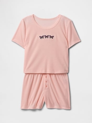 Kids Recycled PJ Short Set