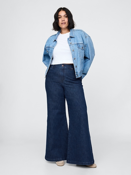 Image number 6 showing, High Rise Wide Flare Jeans