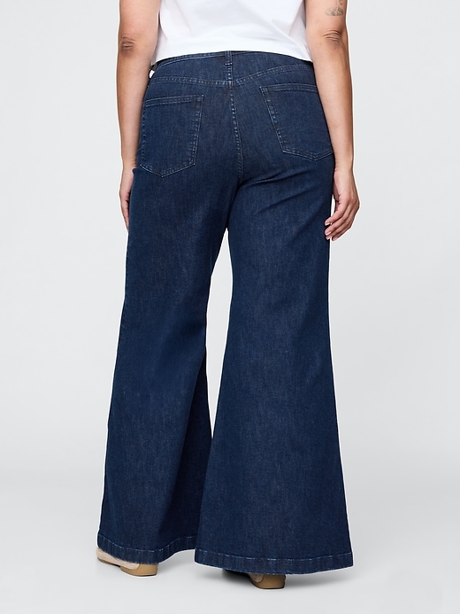 Image number 7 showing, High Rise Wide Flare Jeans