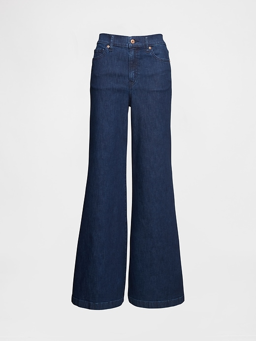 Image number 8 showing, High Rise Wide Flare Jeans