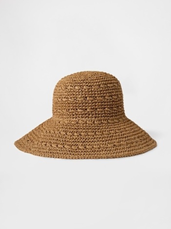 Straw Bucket Hat