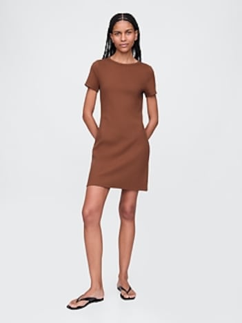 Rib Mini T-Shirt Dress