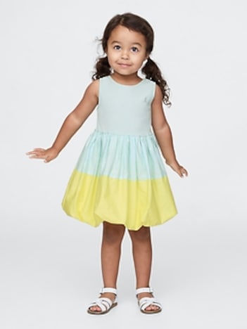 Baby & Toddler Mixed Media Bubble Dress