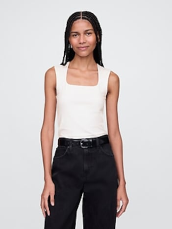 CloseKnit Jersey Square-Neck Top