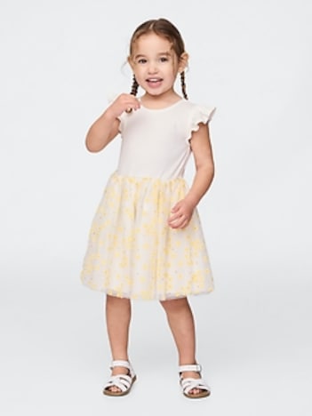 Baby & Toddler 2-in-1 Flower Tulle Dress