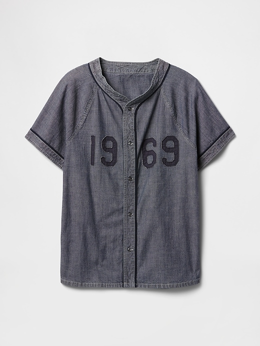Image number 5 showing, Denim 1969 Logo Baseball Jersey