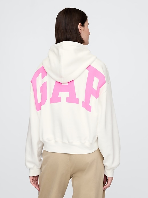 Image number 2 showing, VintageSoft Crop Logo Hoodie