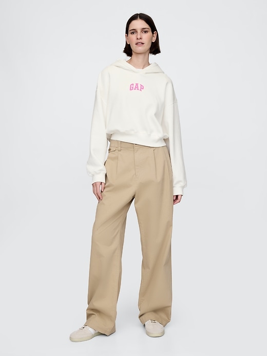 Image number 3 showing, VintageSoft Crop Logo Hoodie