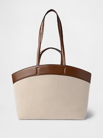 East-West Canvas Tote Bag