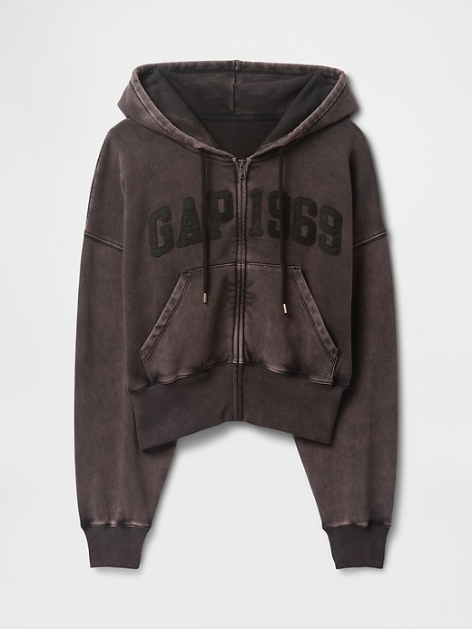 Image number 5 showing, VintageSoft Full-Zip Wedge Hoodie
