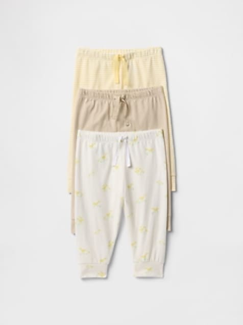 Baby First Favorites Organic Cotton Pull-On Pants (3-Pack)