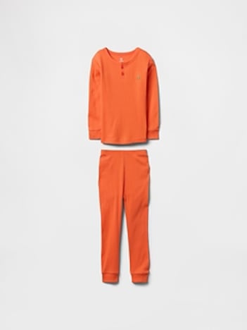 Baby & Toddler Organic Ribbed Cotton PJ Set