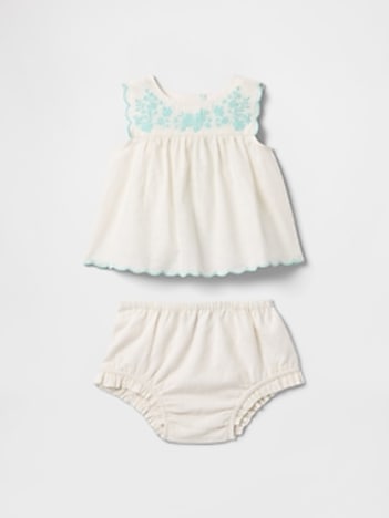 Baby Linen-Cotton Outfit Set