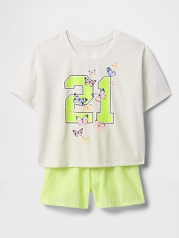 Kids Recycled PJ Short Set