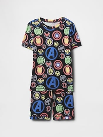 Kids Organic Brushed Cotton Marvel PJ Set
