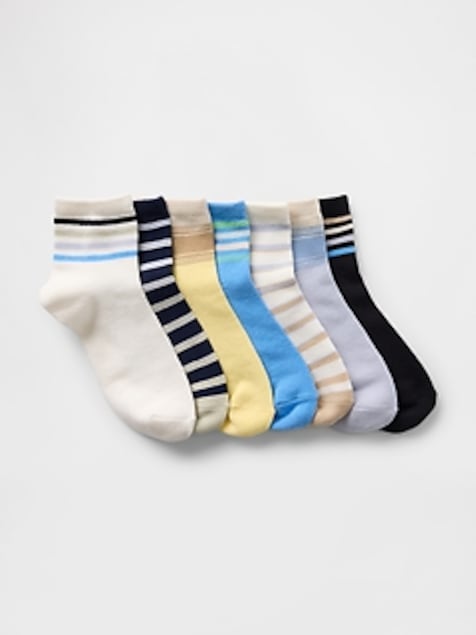 Kids Quarter Crew Socks (7-Pack)